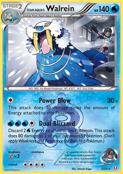 Team Aqua's Walrein 5/34 Double Crisis