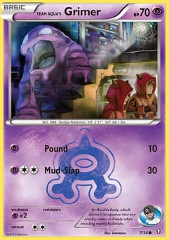 Team Aqua's Grimer 7/34 Double Crisis