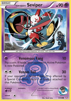Team Aqua's Seviper 9/34 Double Crisis