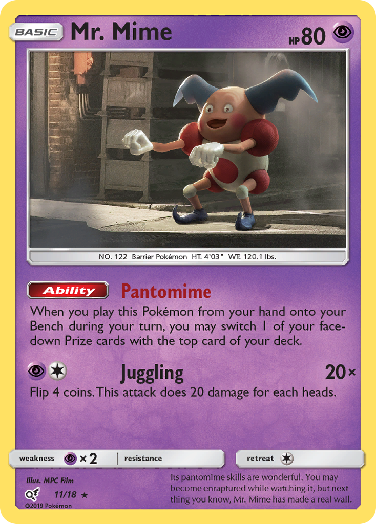 Mr. Mime 11/18 Detective Pikachu