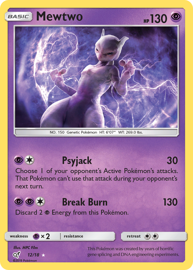 Mewtwo 12/18 Detective Pikachu
