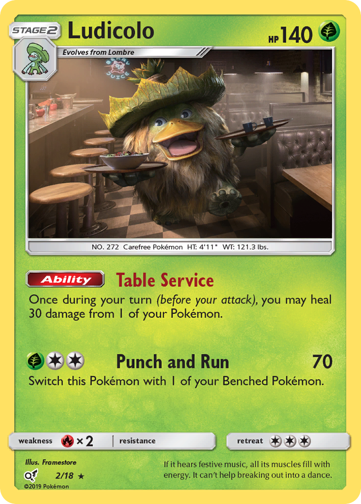 Ludicolo 2/18 Detective Pikachu