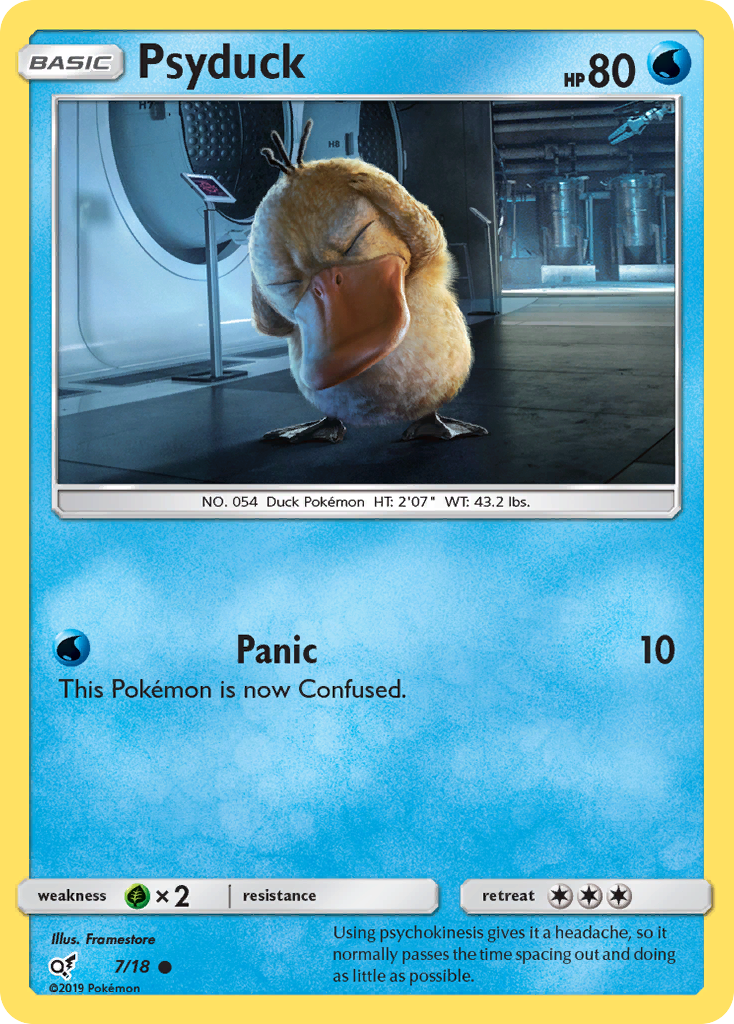 Psyduck 7/18 Detective Pikachu