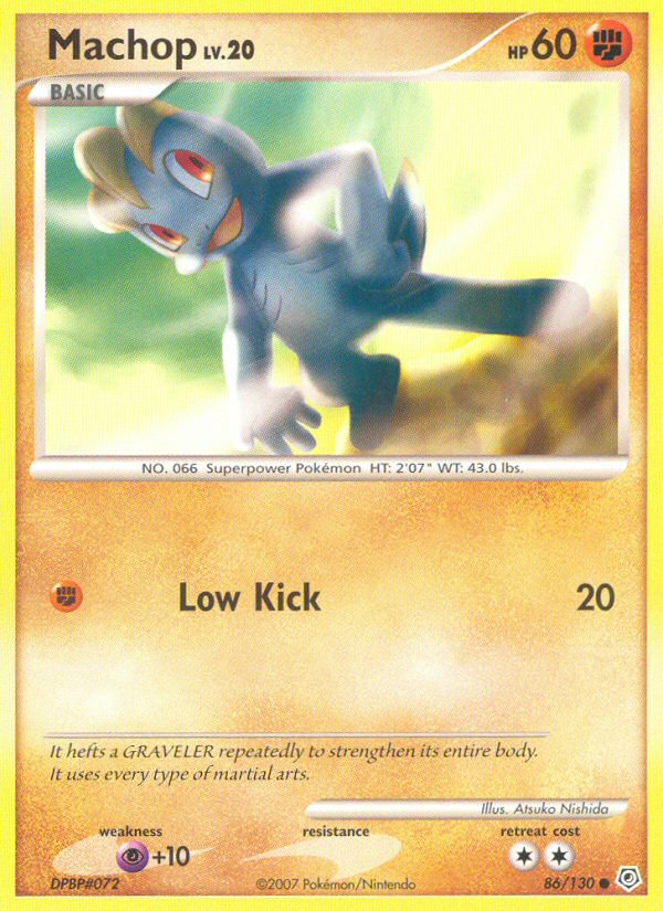 Machop 86/130 Diamond & Pearl
