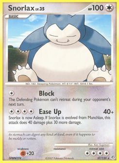 Snorlax 37/130 Diamond & Pearl