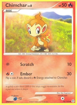 Chimchar 76/130 Diamond & Pearl