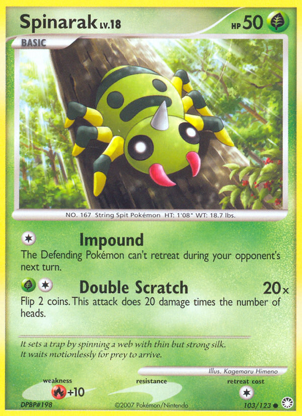 Spinarak 103/123 Mysterious Treasures