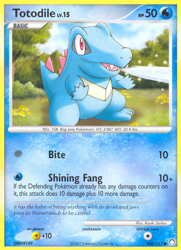 Totodile 106/123 Mysterious Treasures