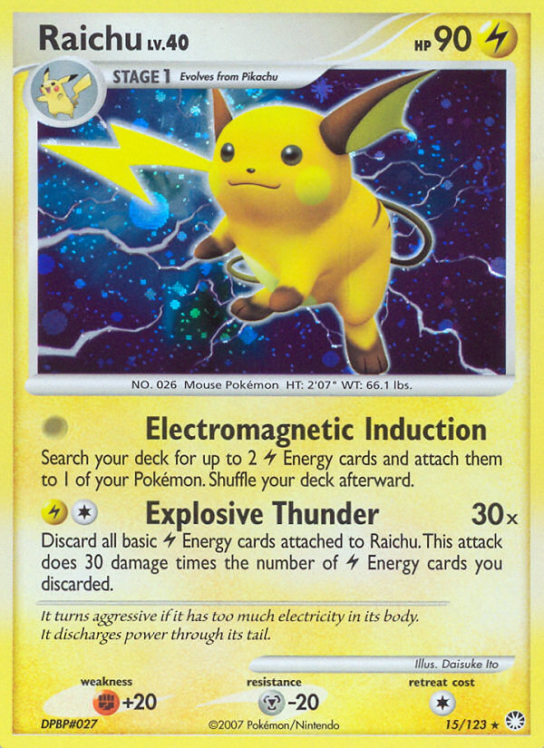 Raichu 15/123 Mysterious Treasures