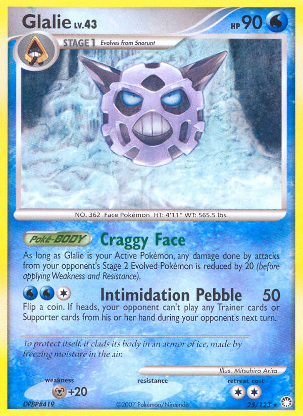 Glalie 25/123 Mysterious Treasures