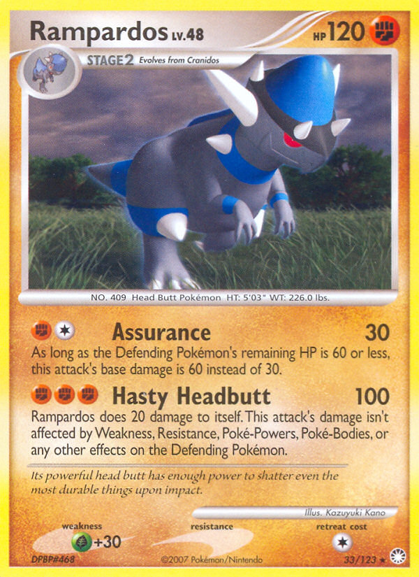 Rampardos 33/123 Mysterious Treasures