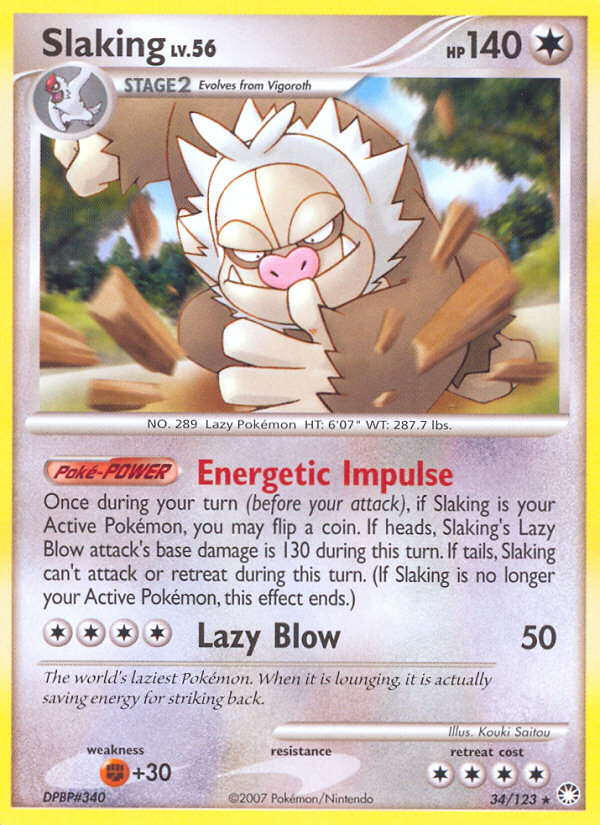 Slaking 34/123 Mysterious Treasures