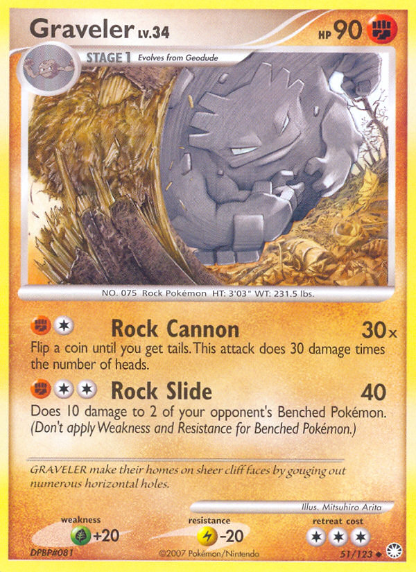 Graveler 51/123 Mysterious Treasures