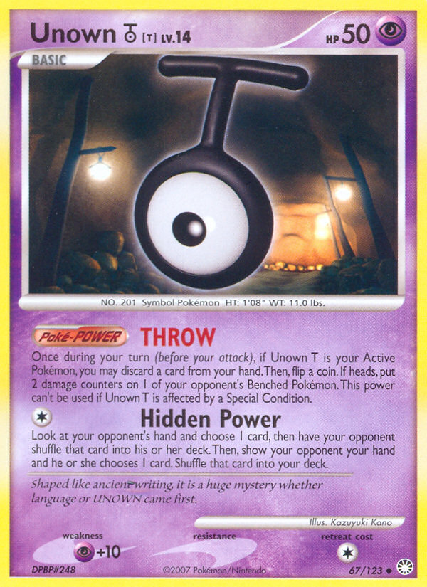 Unown [T] 67/123 Mysterious Treasures