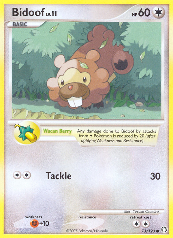 Bidoof 73/123 Mysterious Treasures