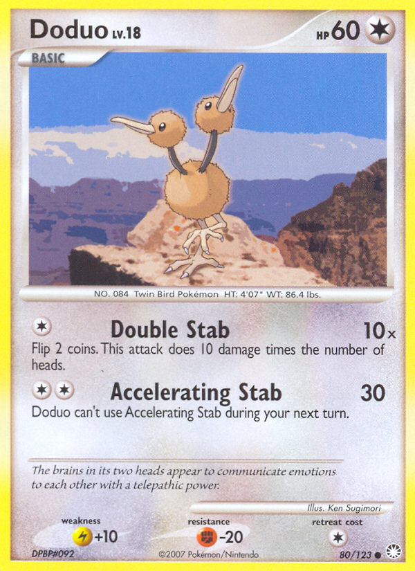 Doduo 80/123 Mysterious Treasures