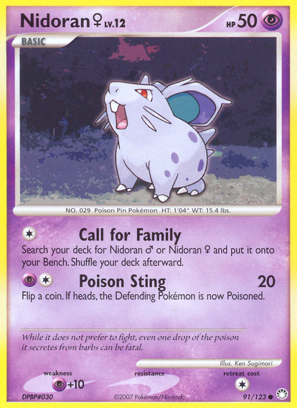 Nidoran ♀ 91/123 Mysterious Treasures