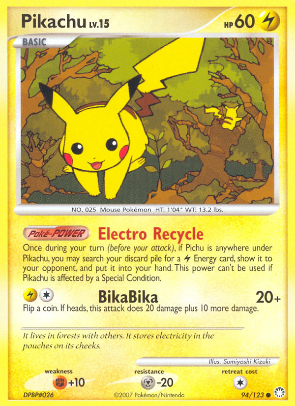 Pikachu 94/123 Mysterious Treasures