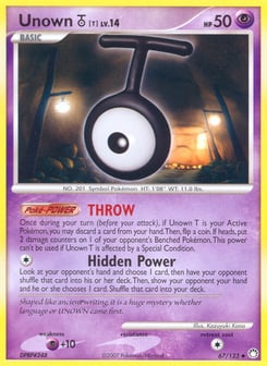 Unown [T] 67/123 Mysterious Treasures
