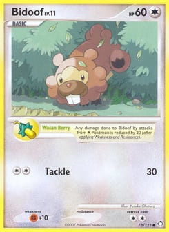 Bidoof 73/123 Mysterious Treasures