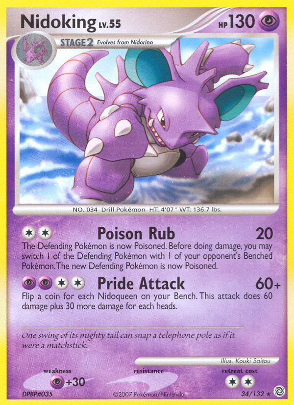 Nidoking 34/132 Secret Wonders
