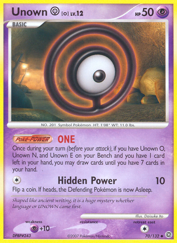 Unown [O] 70/132 Secret Wonders