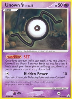 Unown [S] 39/132 Secret Wonders