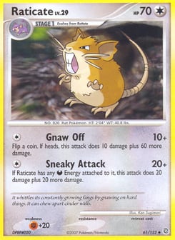 Raticate 61/132 Secret Wonders