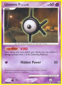 Unown [K] 68/132 Secret Wonders