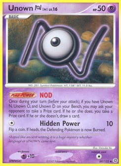 Unown [N] 69/132 Secret Wonders