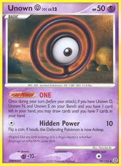 Unown [O] 70/132 Secret Wonders