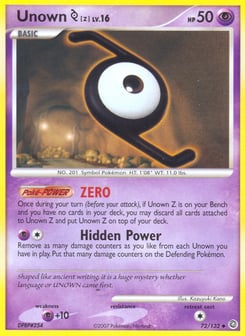 Unown [Z] 72/132 Secret Wonders