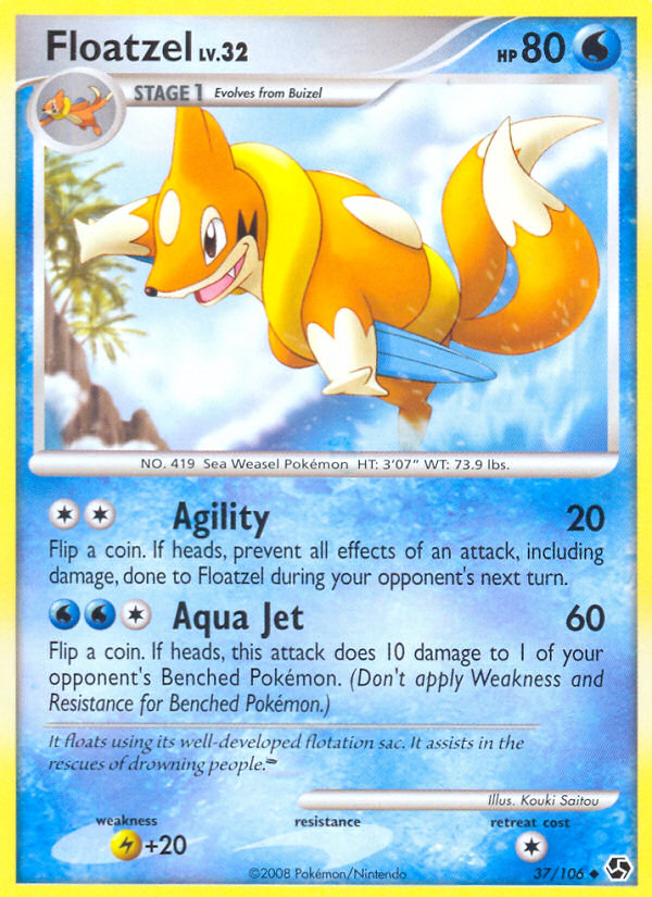 Floatzel 37/106 Great Encounters