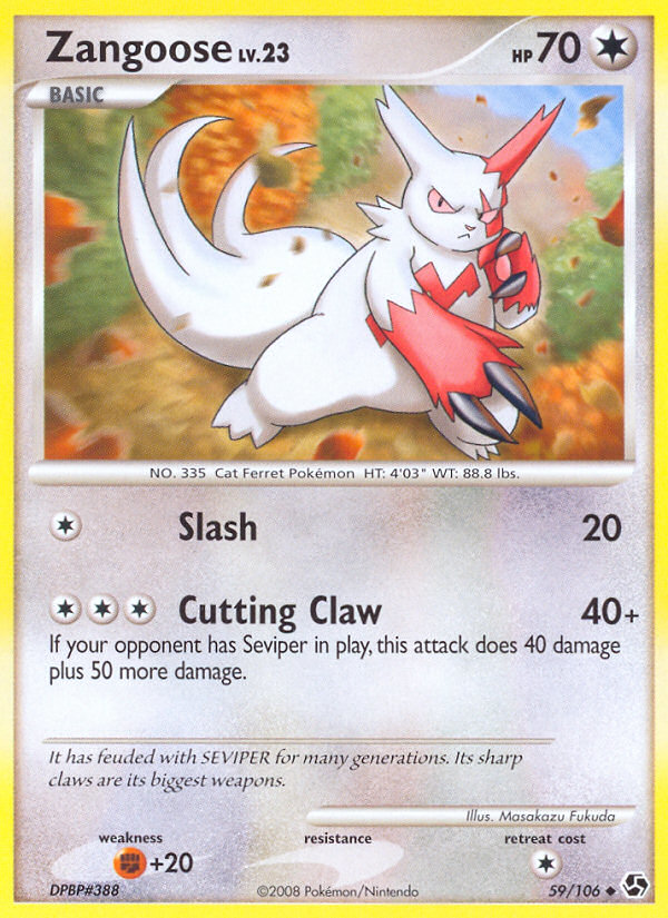 Zangoose 59/106 Great Encounters