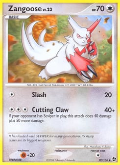 Zangoose 59/106 Great Encounters