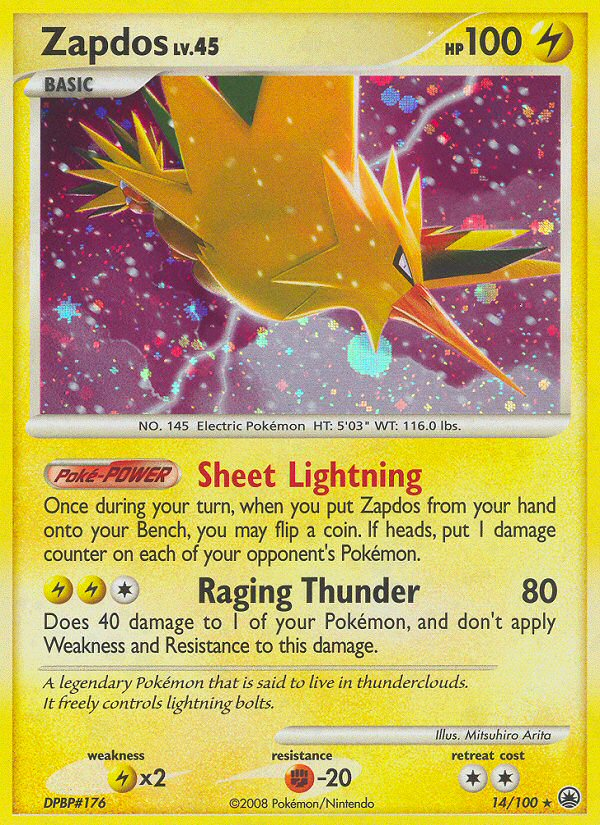 Zapdos 14/100 Majestic Dawn