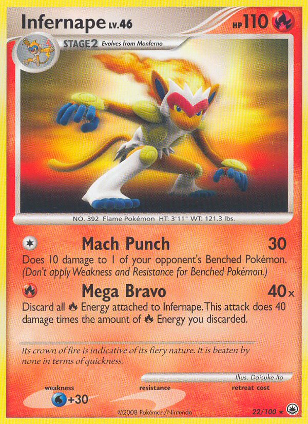 Infernape 22/100 Majestic Dawn