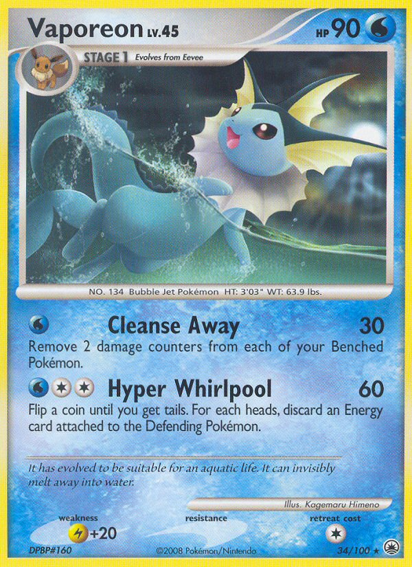 Vaporeon 34/100 Majestic Dawn
