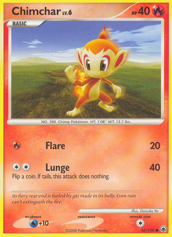 Chimchar 56/100 Majestic Dawn