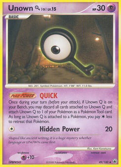 Unown [Q] 49/100 Majestic Dawn