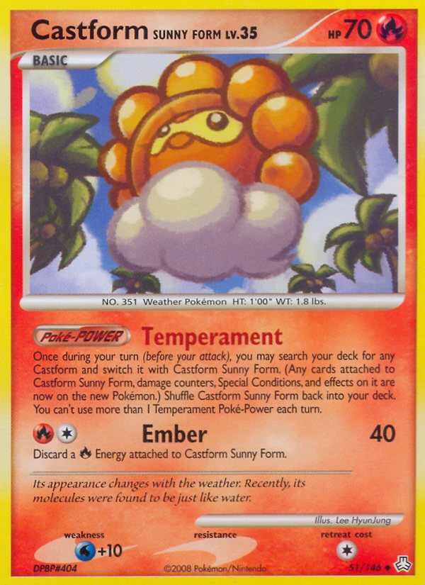 Castform Sunny Form 51/146 Legends Awakened