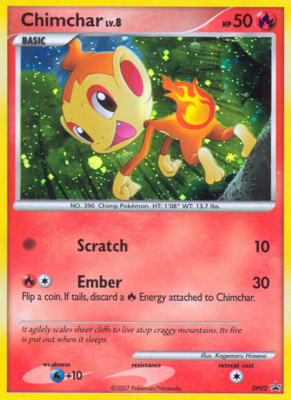 Chimchar DP02 DP Black Star Promos