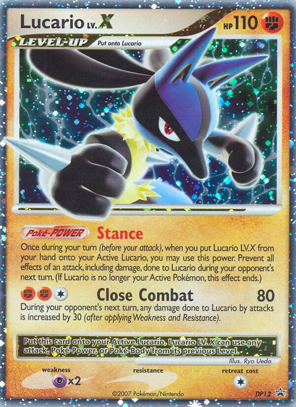 Lucario LV.X DP12 DP Black Star Promos