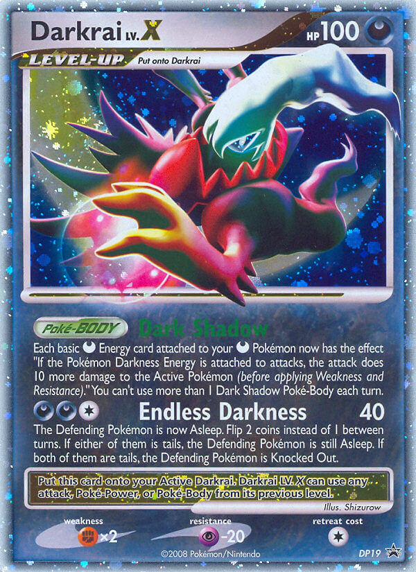 Darkrai LV.X DP19 DP Black Star Promos