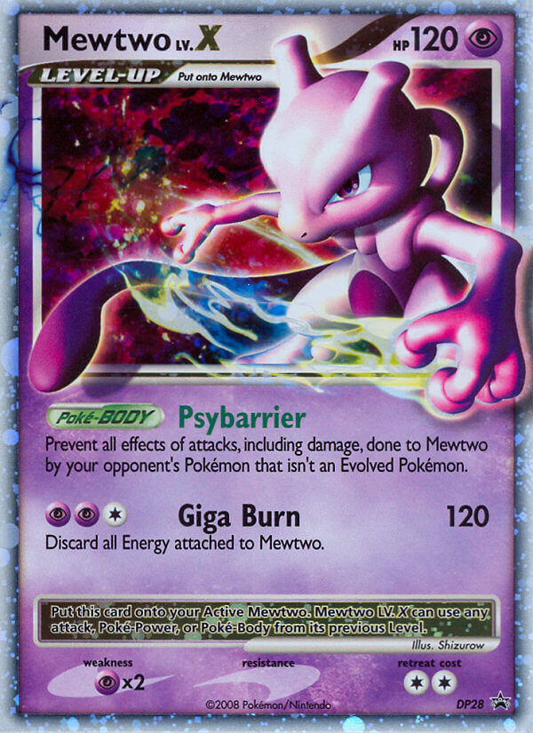 Mewtwo LV.X DP28 DP Black Star Promos
