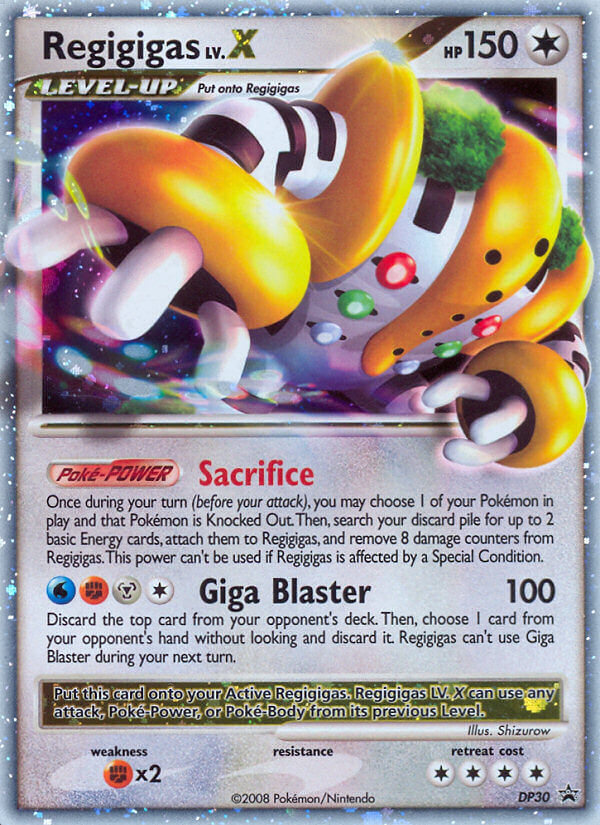 Regigigas LV.X DP30 DP Black Star Promos
