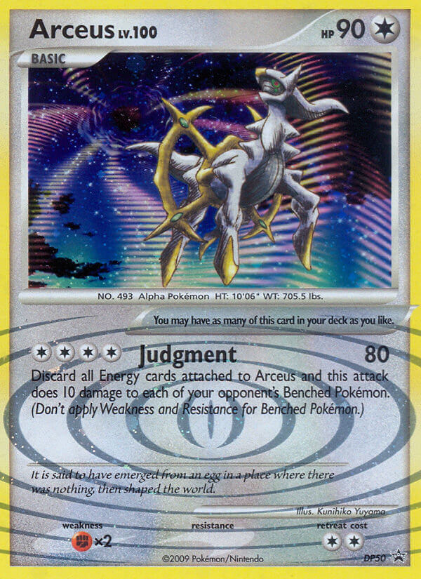 Arceus DP50 DP Black Star Promos