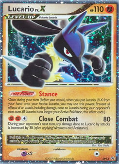 Lucario LV.X DP12 DP Black Star Promos
