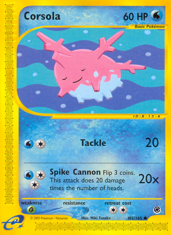 Corsola 102/165 Expedition Base Set