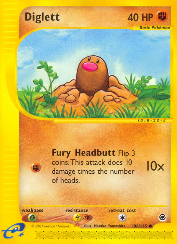 Diglett 106/165 Expedition Base Set